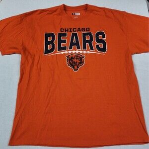 NFL Team Apparel Men's Chicago Bears Orange Short Sleeve T-shirt Size XL